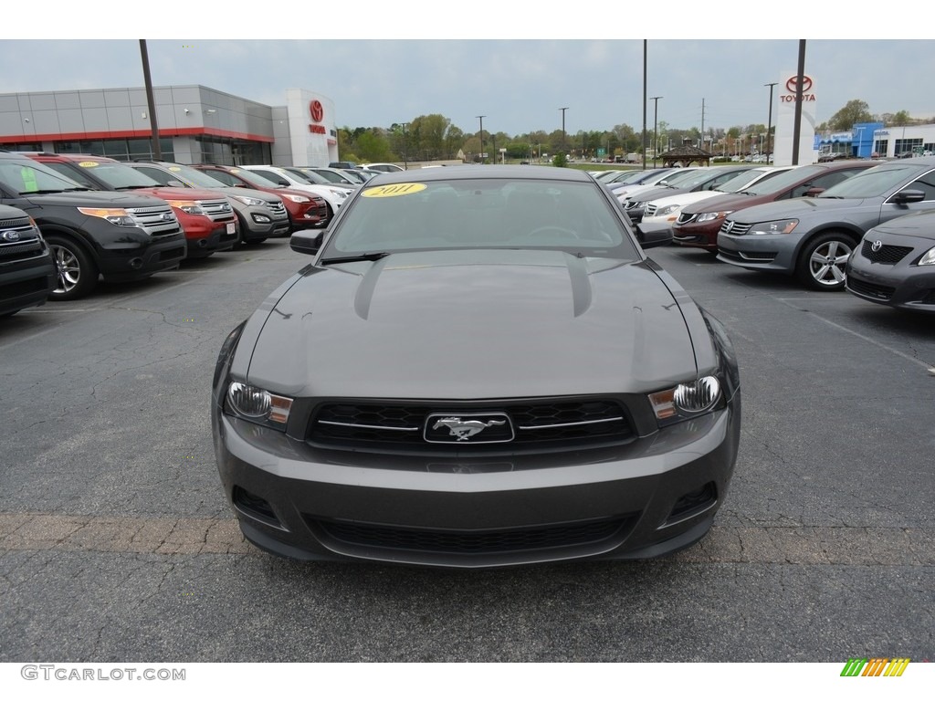 2011 Mustang V6 Premium Coupe - Sterling Gray Metallic / Charcoal Black photo #7