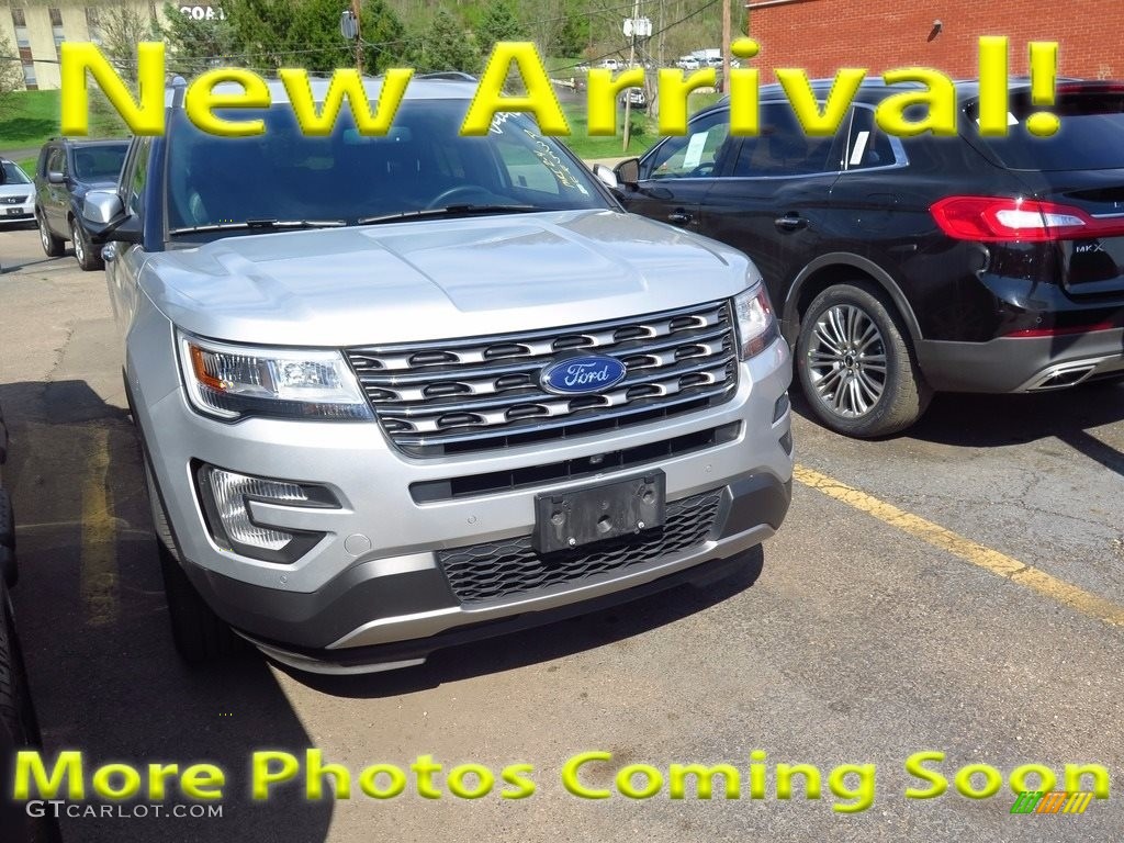 2017 Explorer Limited 4WD - Ingot Silver / Ebony Black photo #1