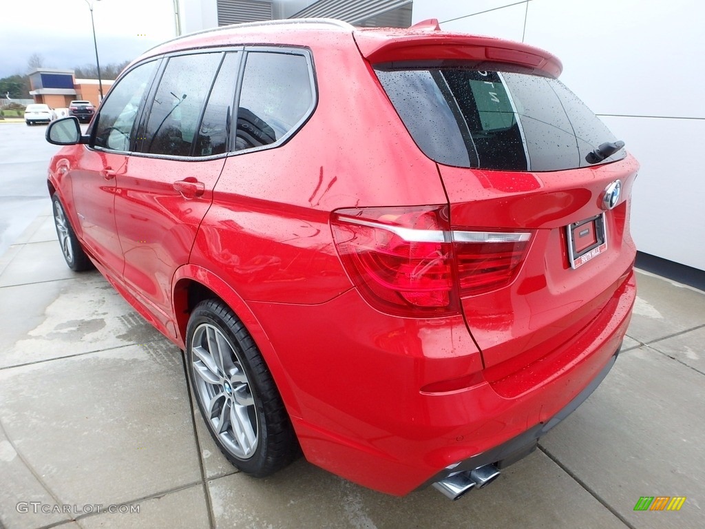 2016 X3 xDrive28i - Melbourne Red Metallic / Black photo #3