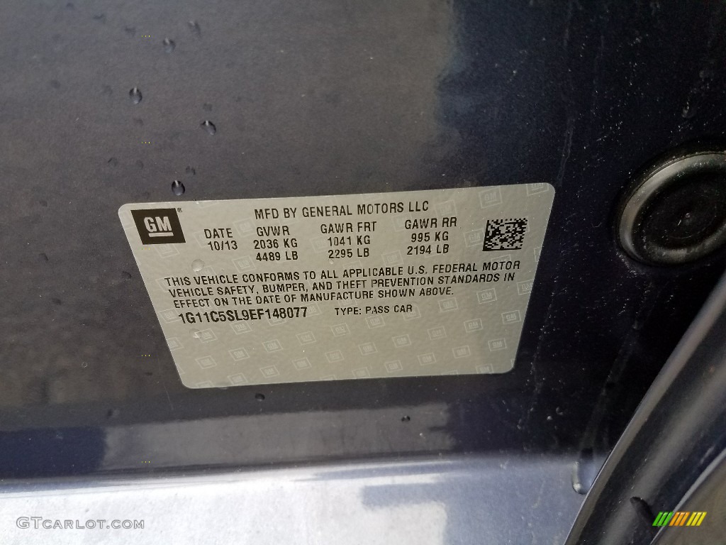 2014 Malibu LT - Atlantis Blue Metallic / Jet Black/Titanium photo #16