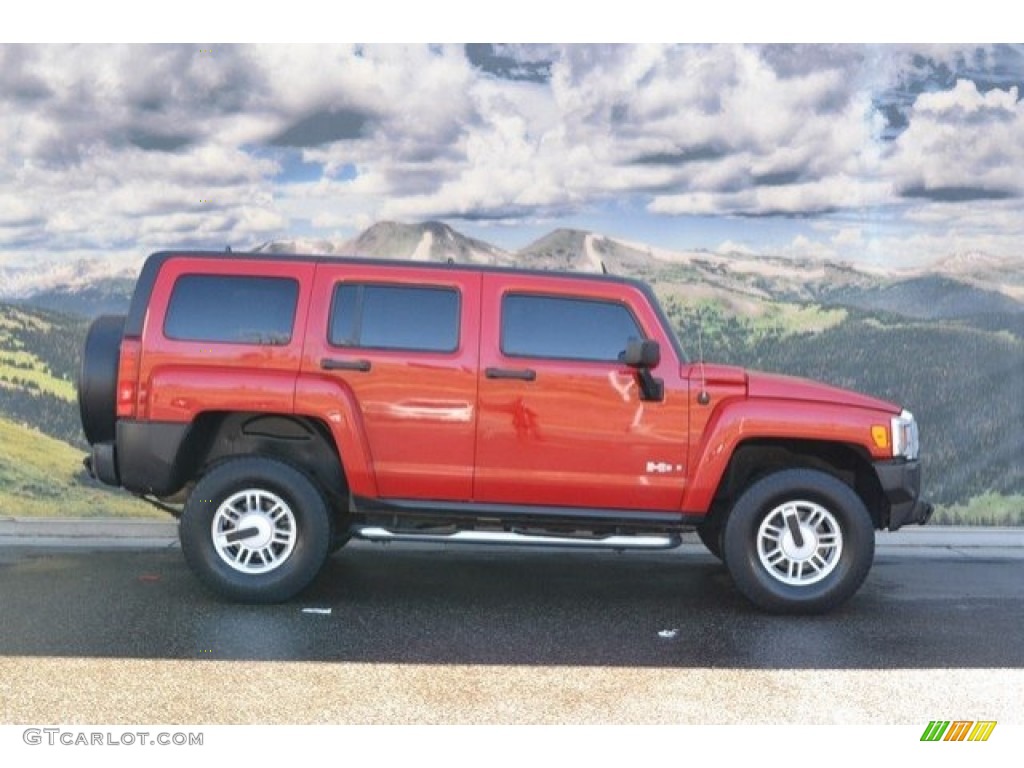 Victory Red 2006 Hummer H3 Standard H3 Model Exterior Photo #119710650