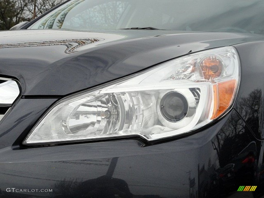 2013 Outback 2.5i Limited - Graphite Gray Metallic / Off Black Leather photo #9