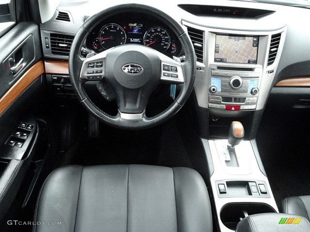 2013 Outback 2.5i Limited - Graphite Gray Metallic / Off Black Leather photo #11