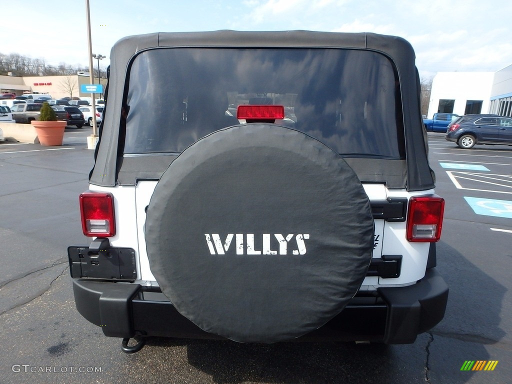2015 Wrangler Willys Wheeler 4x4 - Bright White / Black photo #8