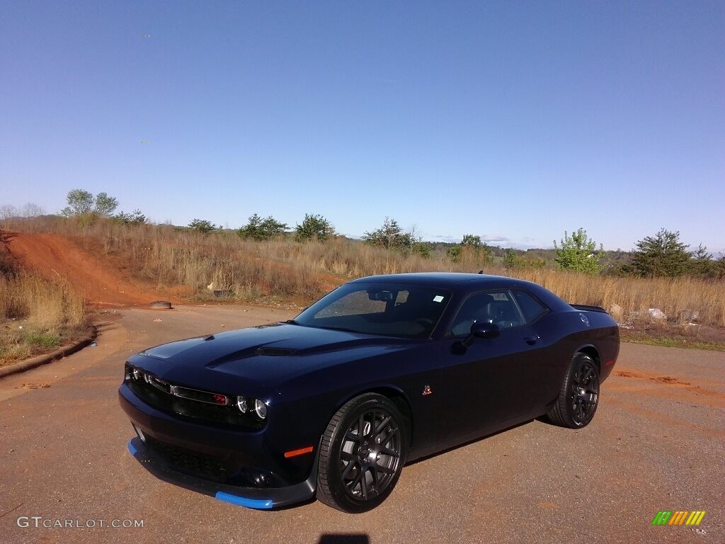 2017 Challenger R/T Scat Pack - Contusion Blue / Black photo #2