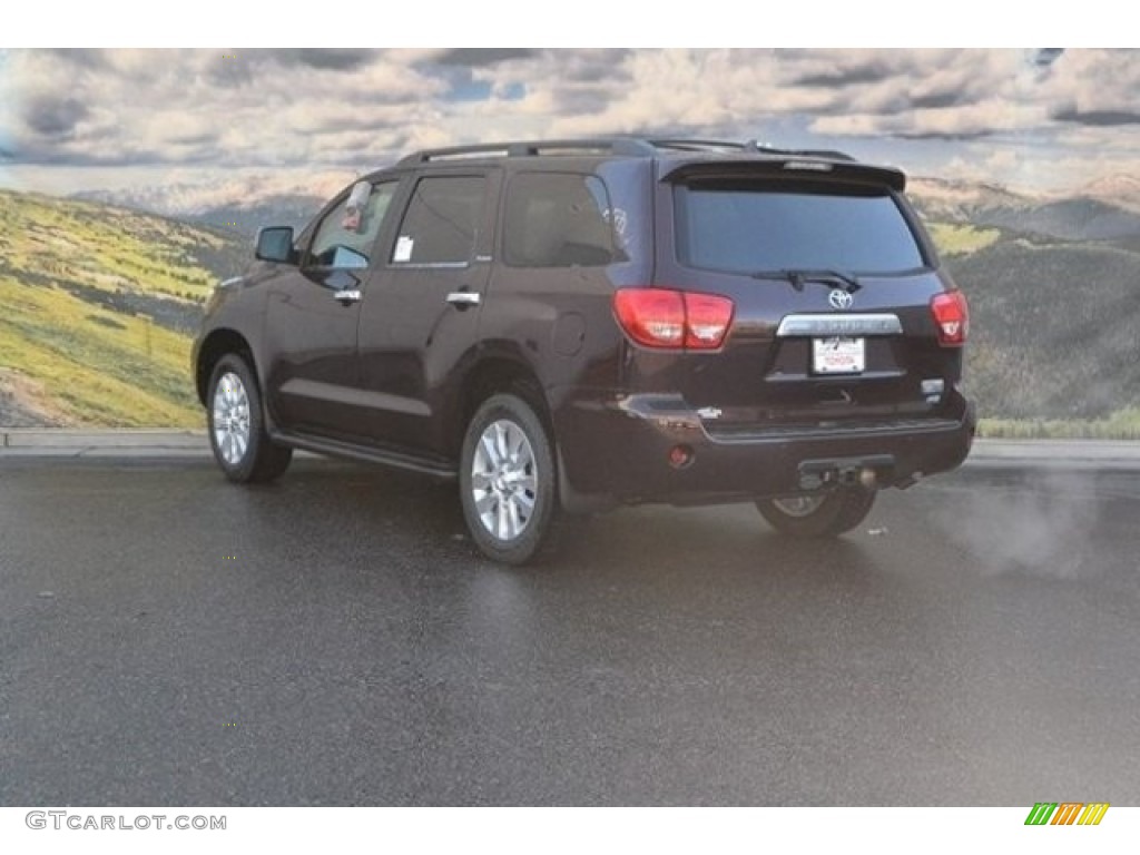 2017 Sequoia Platinum 4x4 - Sizzling Crimson Mica / Red Rock/Black photo #3