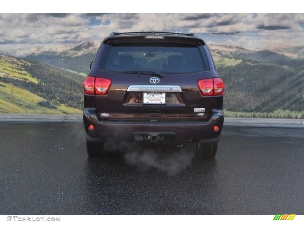 2017 Sequoia Platinum 4x4 - Sizzling Crimson Mica / Red Rock/Black photo #4
