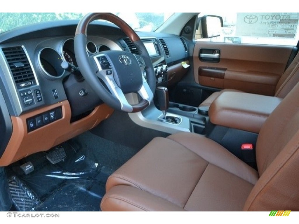 Red Rock/Black Interior 2017 Toyota Sequoia Platinum 4x4 Photo #119716899