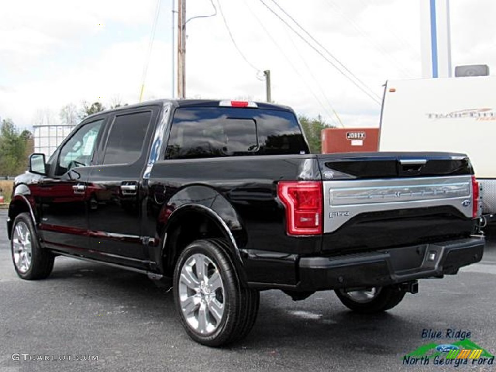 2017 F150 Limited SuperCrew 4x4 - Shadow Black / Limited Black/Mojave photo #3