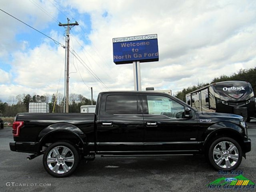 2017 F150 Limited SuperCrew 4x4 - Shadow Black / Limited Black/Mojave photo #5