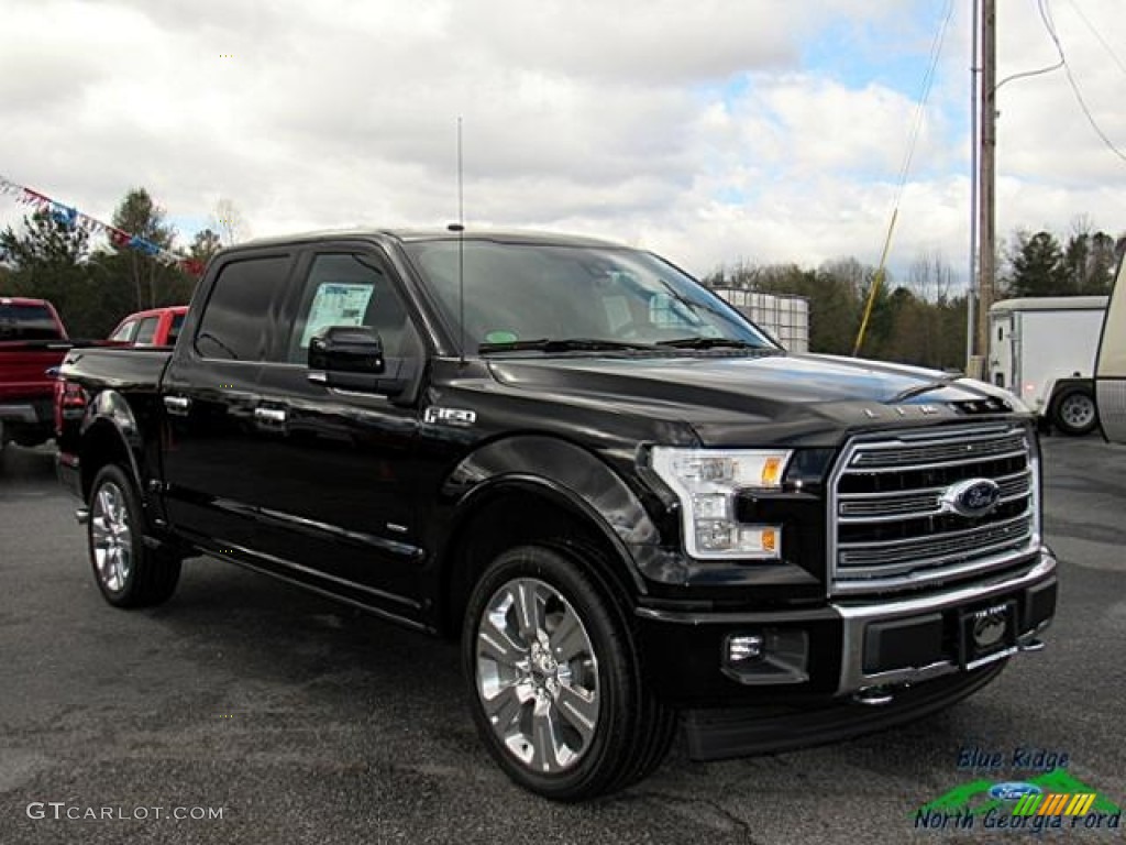 2017 F150 Limited SuperCrew 4x4 - Shadow Black / Limited Black/Mojave photo #6