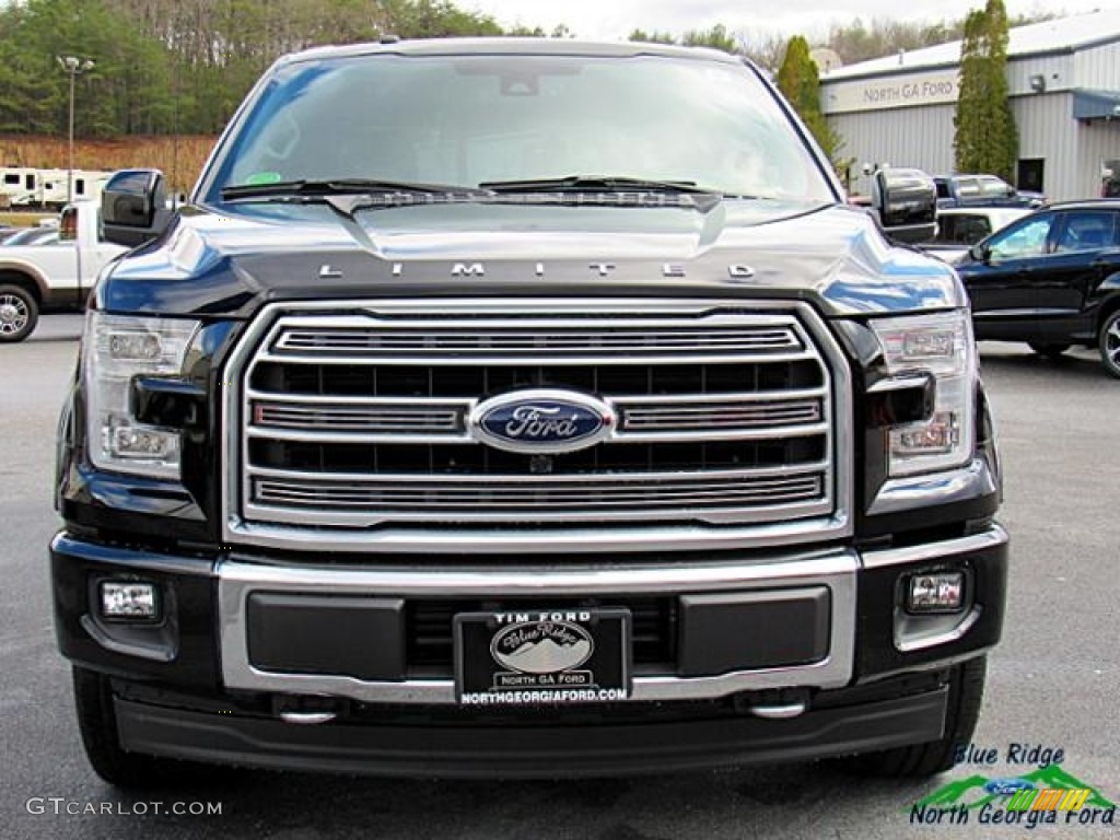2017 F150 Limited SuperCrew 4x4 - Shadow Black / Limited Black/Mojave photo #7