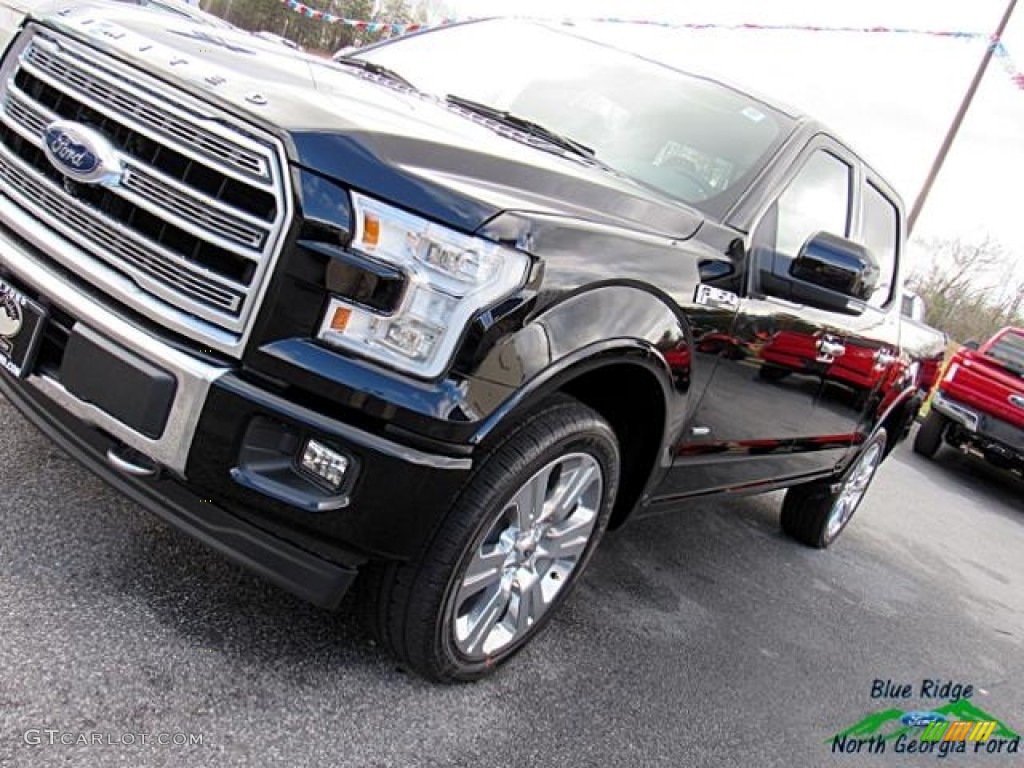 2017 F150 Limited SuperCrew 4x4 - Shadow Black / Limited Black/Mojave photo #35