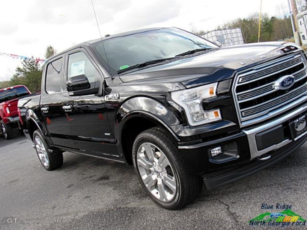 2017 F150 Limited SuperCrew 4x4 - Shadow Black / Limited Black/Mojave photo #36