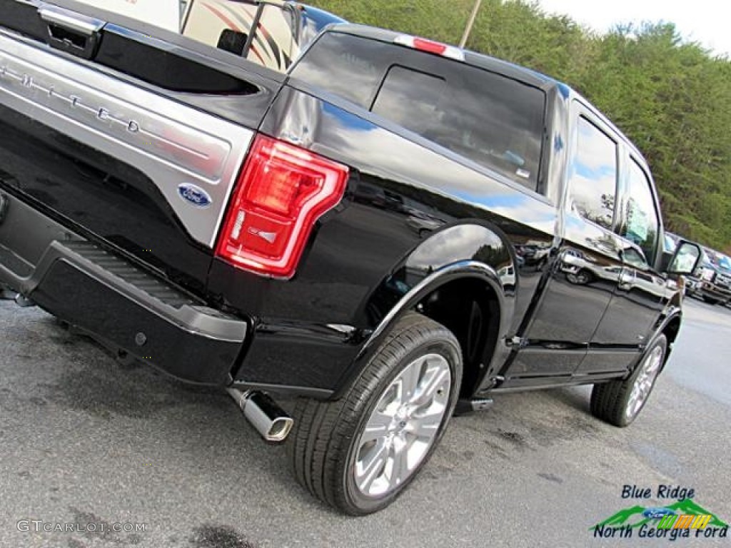 2017 F150 Limited SuperCrew 4x4 - Shadow Black / Limited Black/Mojave photo #37