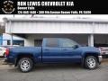 2017 Deep Ocean Blue Metallic Chevrolet Silverado 1500 LT Crew Cab 4x4  photo #1