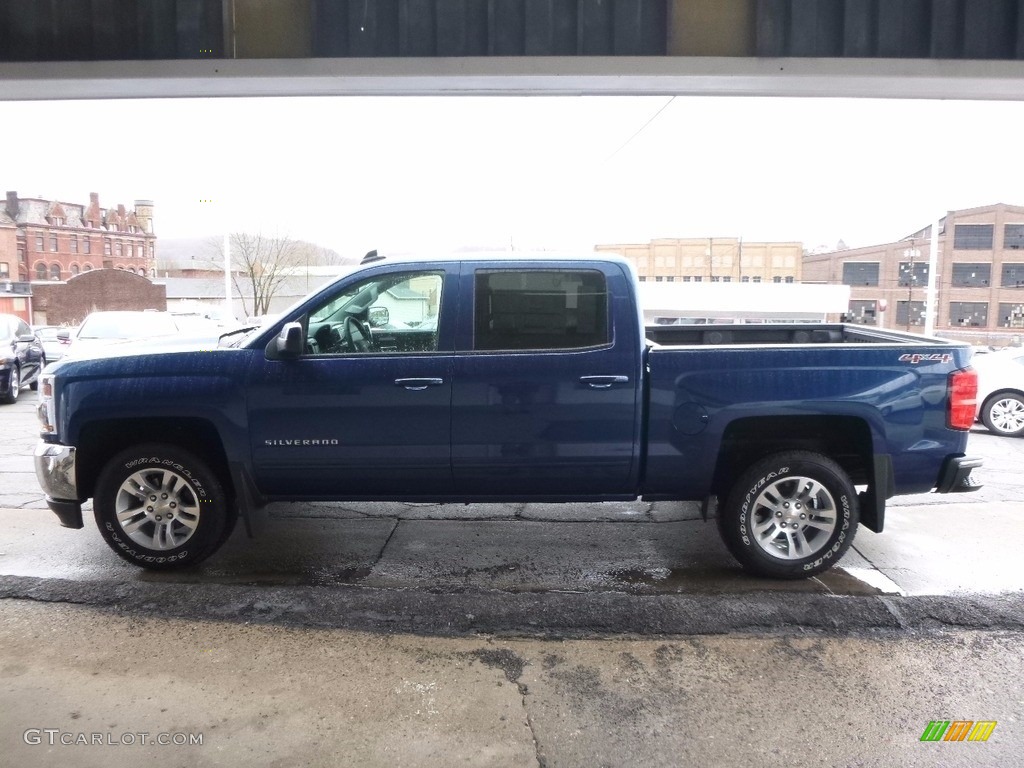 2017 Silverado 1500 LT Crew Cab 4x4 - Deep Ocean Blue Metallic / Jet Black photo #5