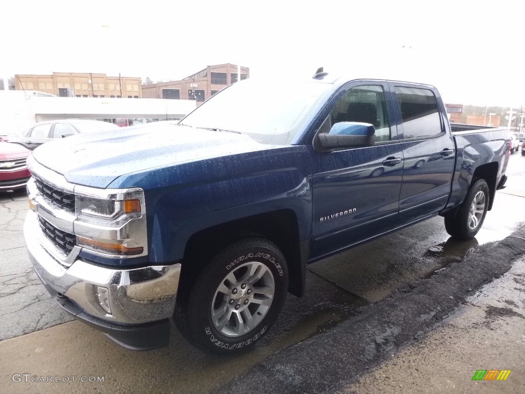 2017 Silverado 1500 LT Crew Cab 4x4 - Deep Ocean Blue Metallic / Jet Black photo #6