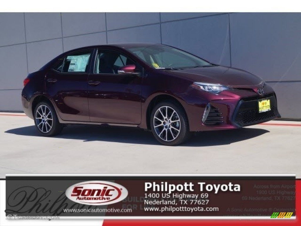 2017 Corolla 50th Anniversary Special Edition - Black Cherry Pearl / 50th Anniversary Black/Black Cherry Stitching photo #1