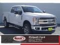 2017 Oxford White Ford F250 Super Duty Lariat Crew Cab 4x4  photo #1