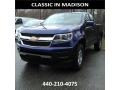 2017 Laser Blue Metallic Chevrolet Colorado WT Extended Cab  photo #1