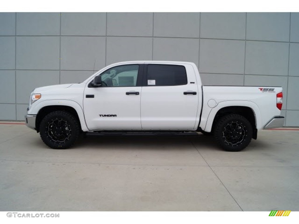 Super White 2017 Toyota Tundra SR5 TSS Off-Road CrewMax Exterior Photo #119722486