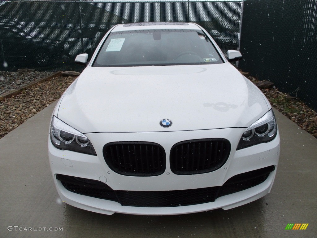 2015 7 Series 740Li xDrive Sedan - Alpine White / Light Saddle photo #6