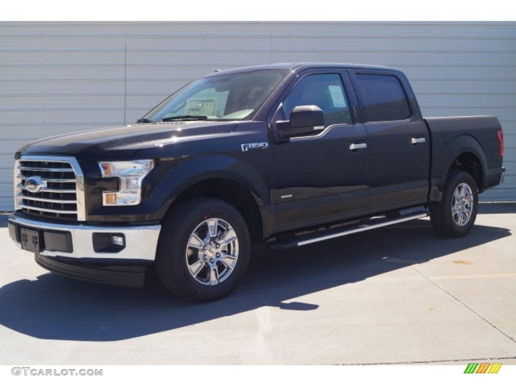 2017 F150 XLT SuperCrew - Shadow Black / Earth Gray photo #3