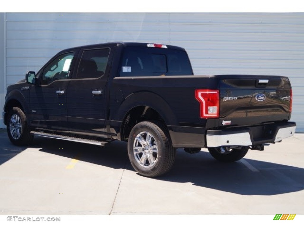 2017 F150 XLT SuperCrew - Shadow Black / Earth Gray photo #4