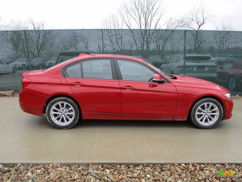 2017 3 Series 320i xDrive Sedan - Melbourne Red Metallic / Black photo #2