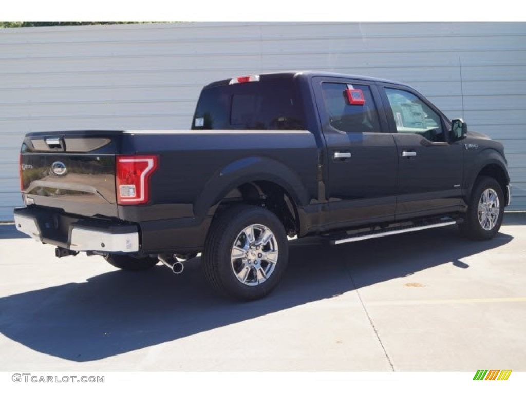 2017 F150 XLT SuperCrew - Shadow Black / Earth Gray photo #6