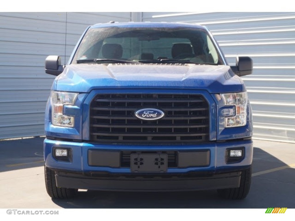 2017 F150 XL SuperCab - Lightning Blue / Black photo #2