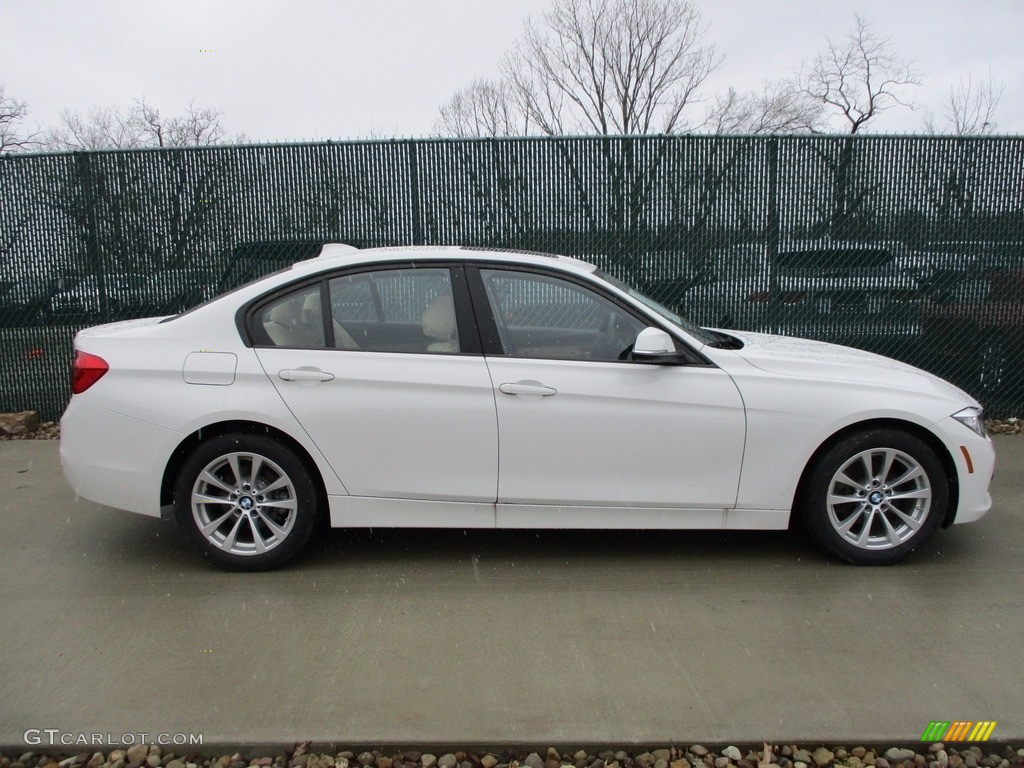 2017 3 Series 320i xDrive Sedan - Alpine White / Venetian Beige/Black photo #2