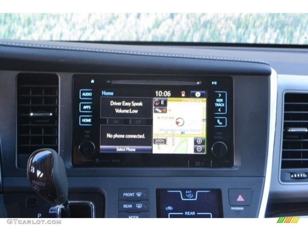 2017 Sienna XLE AWD - Midnight Black Metallic / Ash photo #6