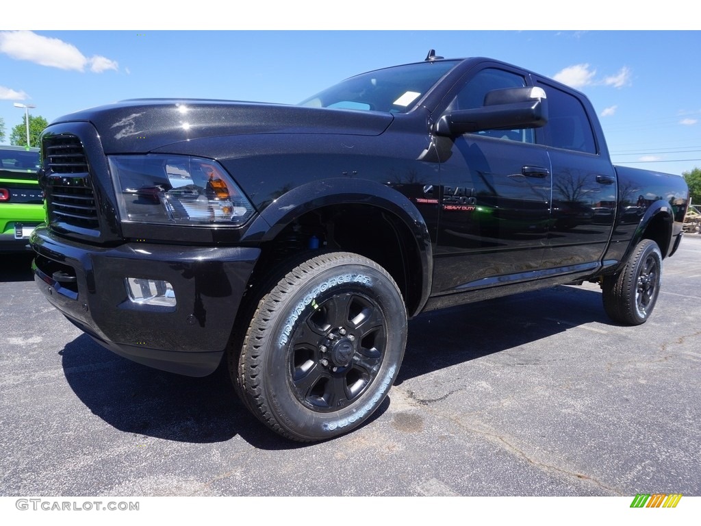 Brilliant Black Crystal Pearl 2017 Ram 2500 Big Horn Crew Cab 4x4 Exterior Photo #119725234