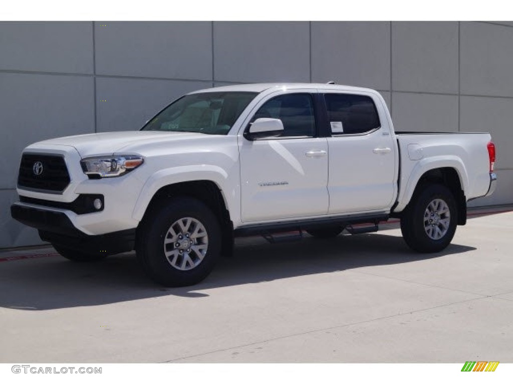 Super White 2017 Toyota Tacoma SR5 Double Cab Exterior Photo #119725492