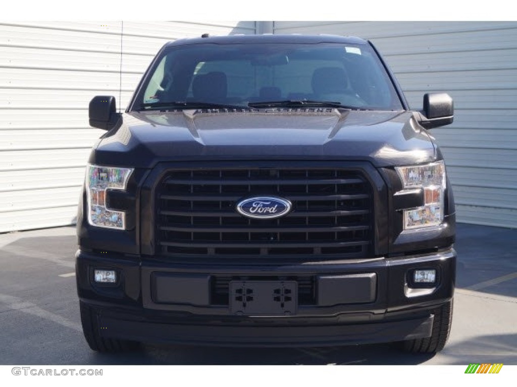 2017 F150 XL SuperCab - Shadow Black / Black photo #2
