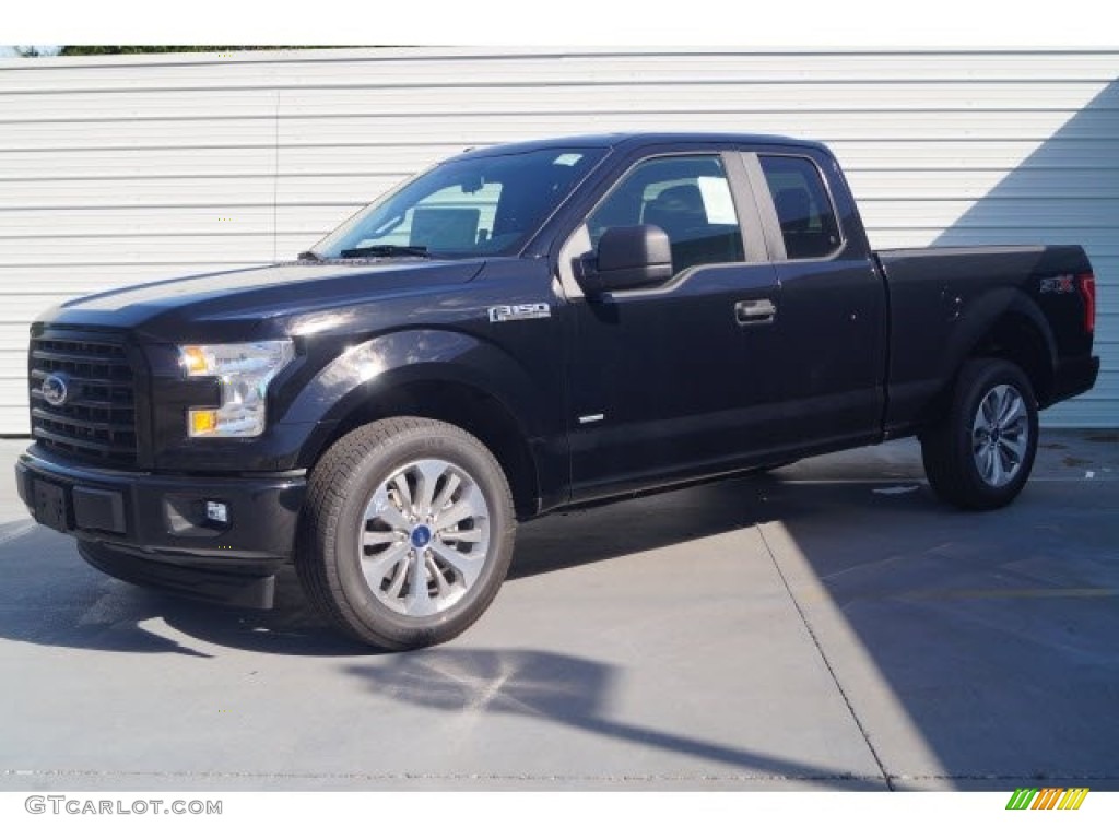 2017 F150 XL SuperCab - Shadow Black / Black photo #3