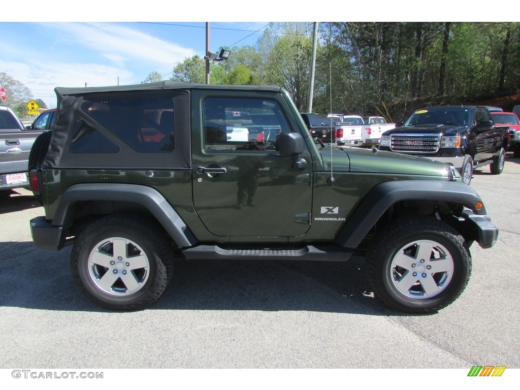 2007 Wrangler X 4x4 - Jeep Green Metallic / Dark Slate Gray/Medium Slate Gray photo #4