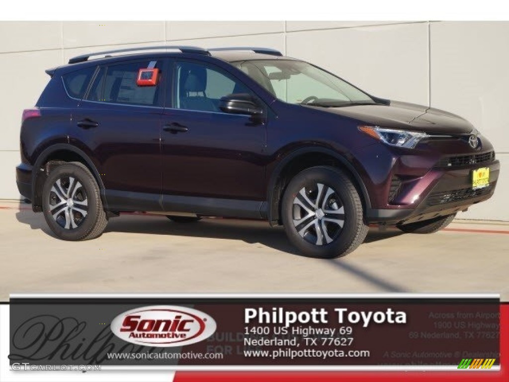 2017 RAV4 LE - Black Current Metallic / Black photo #1