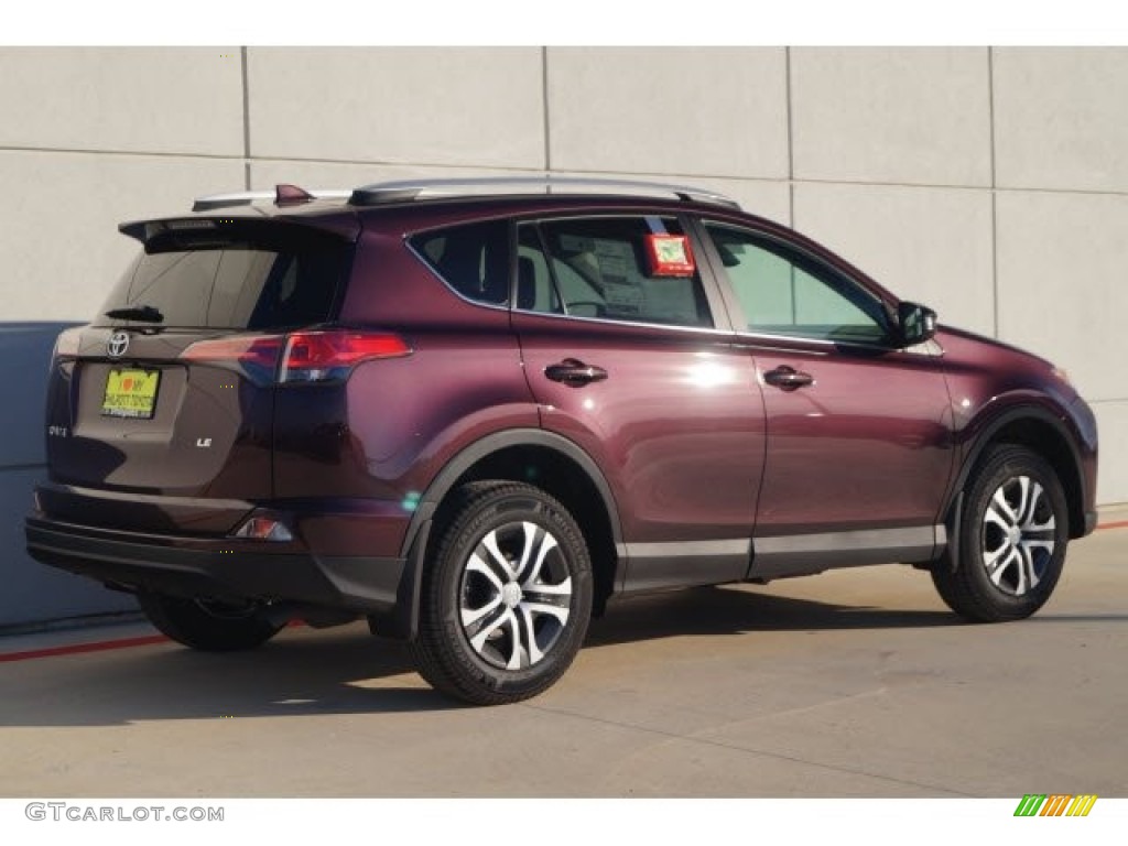 2017 RAV4 LE - Black Current Metallic / Black photo #3