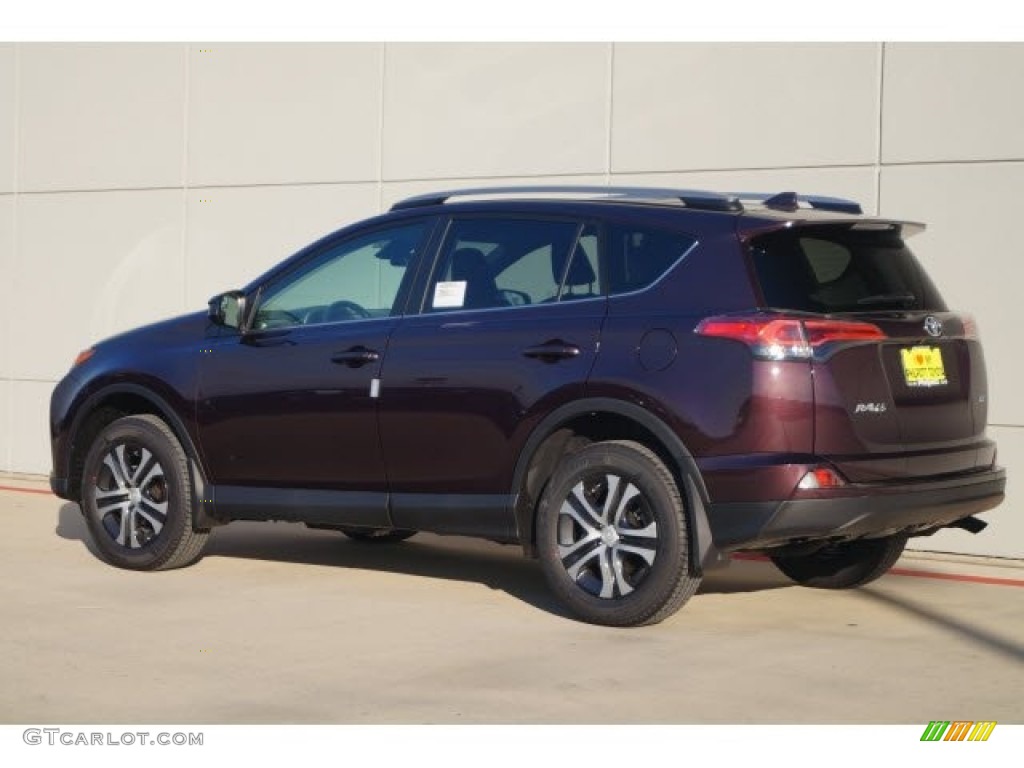 2017 RAV4 LE - Black Current Metallic / Black photo #4