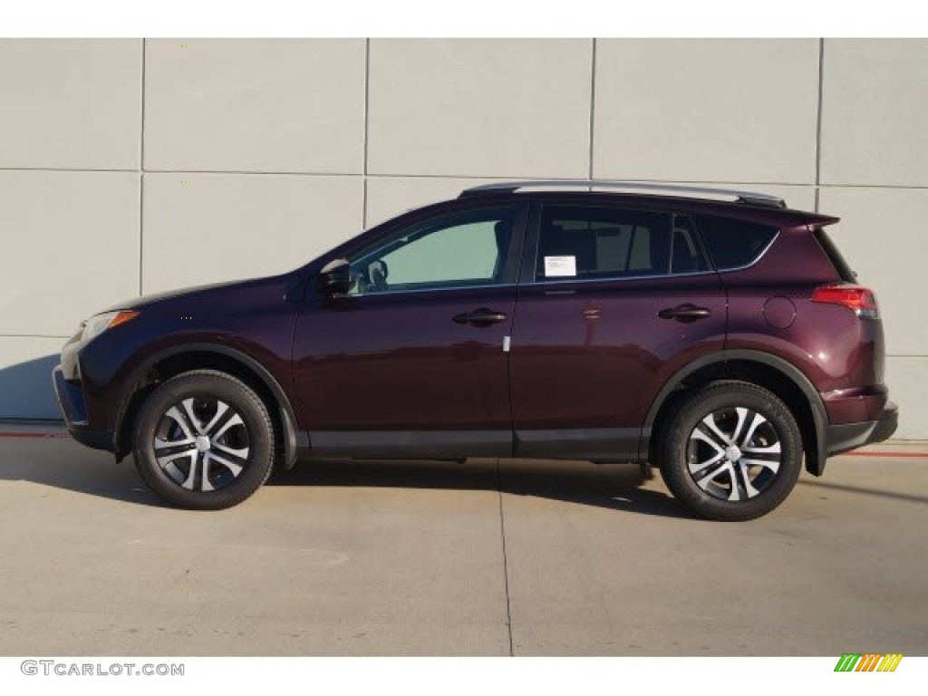 2017 RAV4 LE - Black Current Metallic / Black photo #5