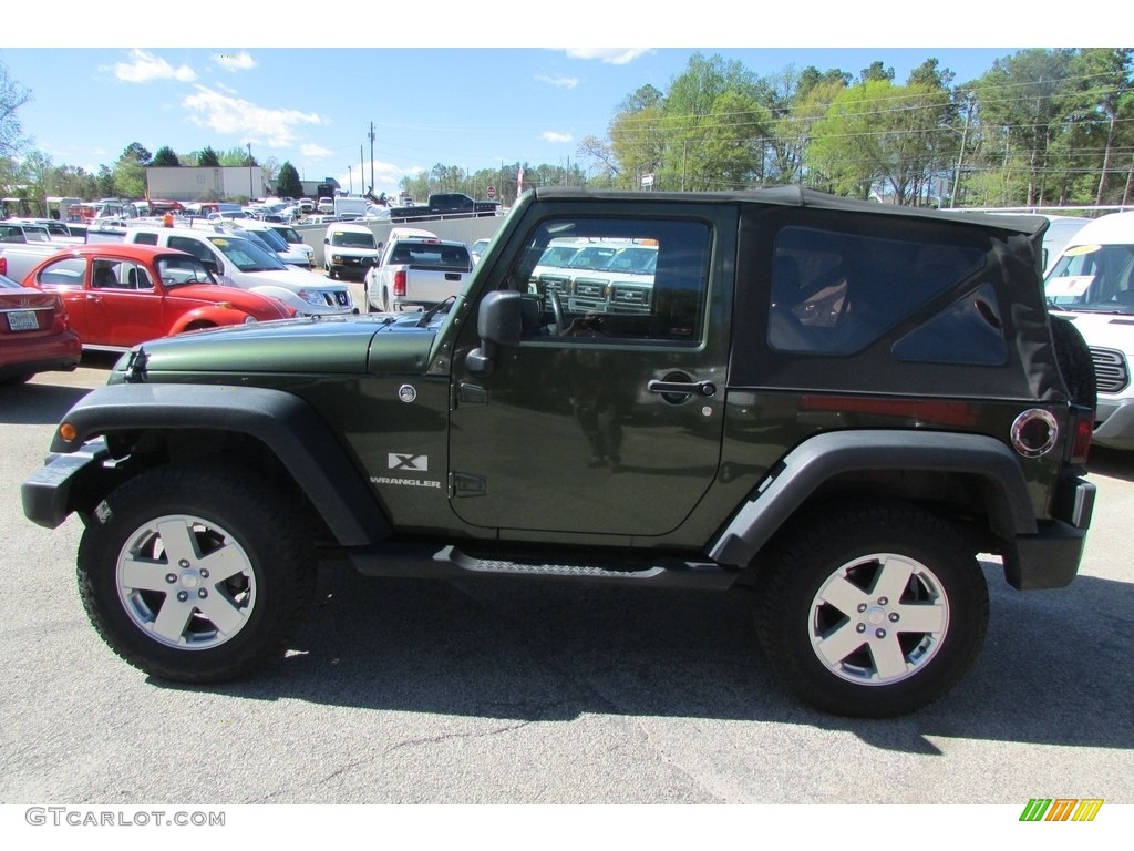 2007 Wrangler X 4x4 - Jeep Green Metallic / Dark Slate Gray/Medium Slate Gray photo #8