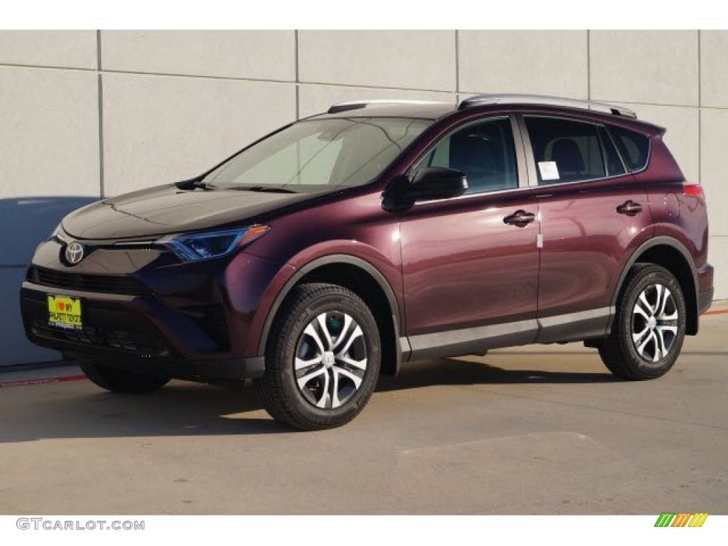 2017 RAV4 LE - Black Current Metallic / Black photo #6