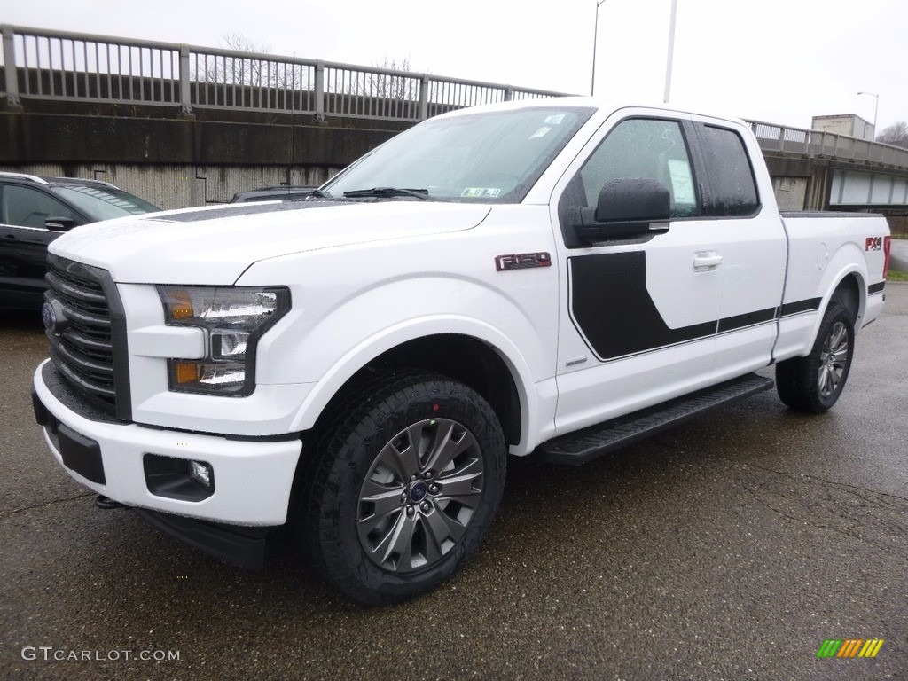 2017 F150 XLT SuperCab 4x4 - Oxford White / Black Special Edition Package photo #6