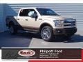 2017 White Gold Ford F150 Lariat SuperCrew 4X4  photo #1