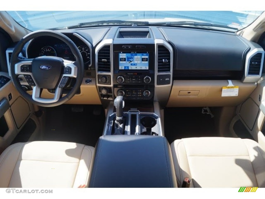 2017 F150 Lariat SuperCrew 4X4 - White Gold / Light Camel photo #7