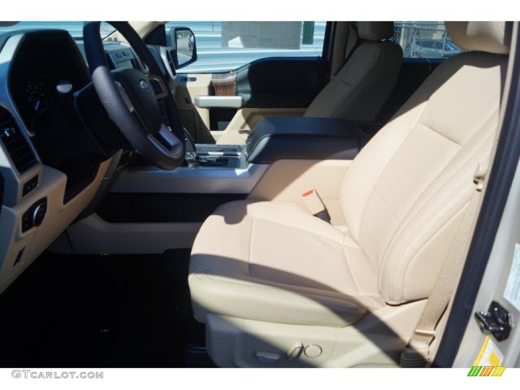 2017 F150 Lariat SuperCrew 4X4 - White Gold / Light Camel photo #12