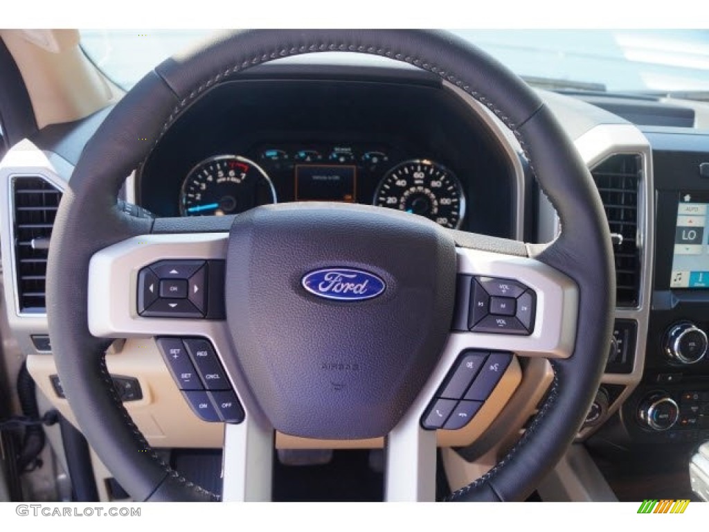 2017 F150 Lariat SuperCrew 4X4 - White Gold / Light Camel photo #13